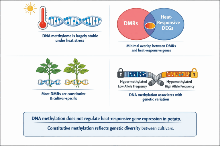Genotype, not heat, determines DNA methylation in potatoes